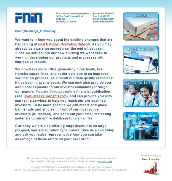 FNIN Company News
