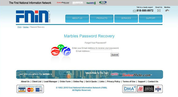 FNIN Marbles Password Recovery