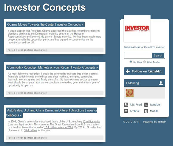 Investor Concepts Tumblr Account