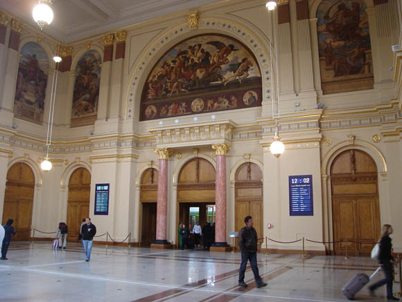 The newly renovated Keleti train station in Budapest