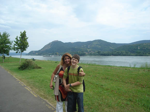 With my friend and her son at Visegrád