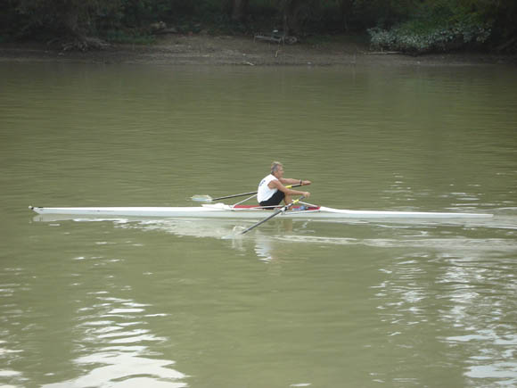 Kayaker on the Duna river