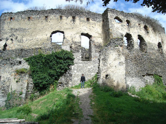 Outside the Somló castle