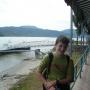 My friends young son with the Danube in the background thumbnail