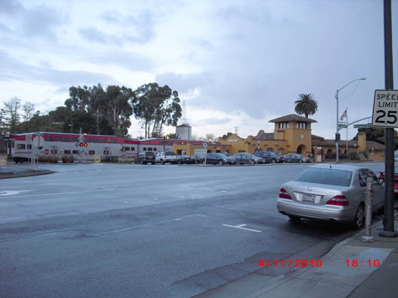 The train station in downtown