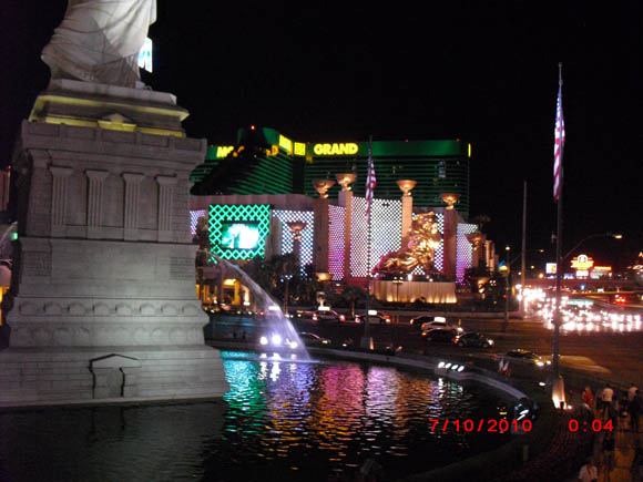 The MGM Grand from the Statute of Liberty