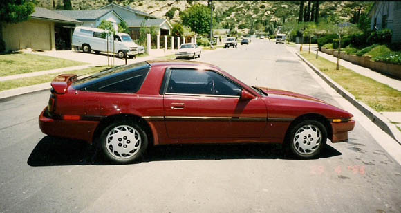 The Supra from the side with doors closed
